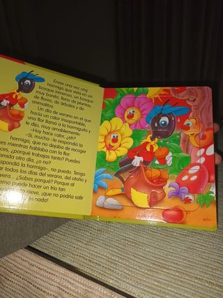 Libro puzzles la hormiga y la cigarra