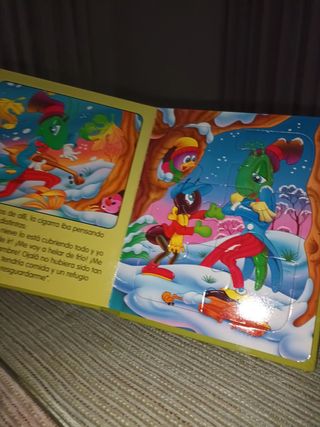 Libro puzzles la hormiga y la cigarra