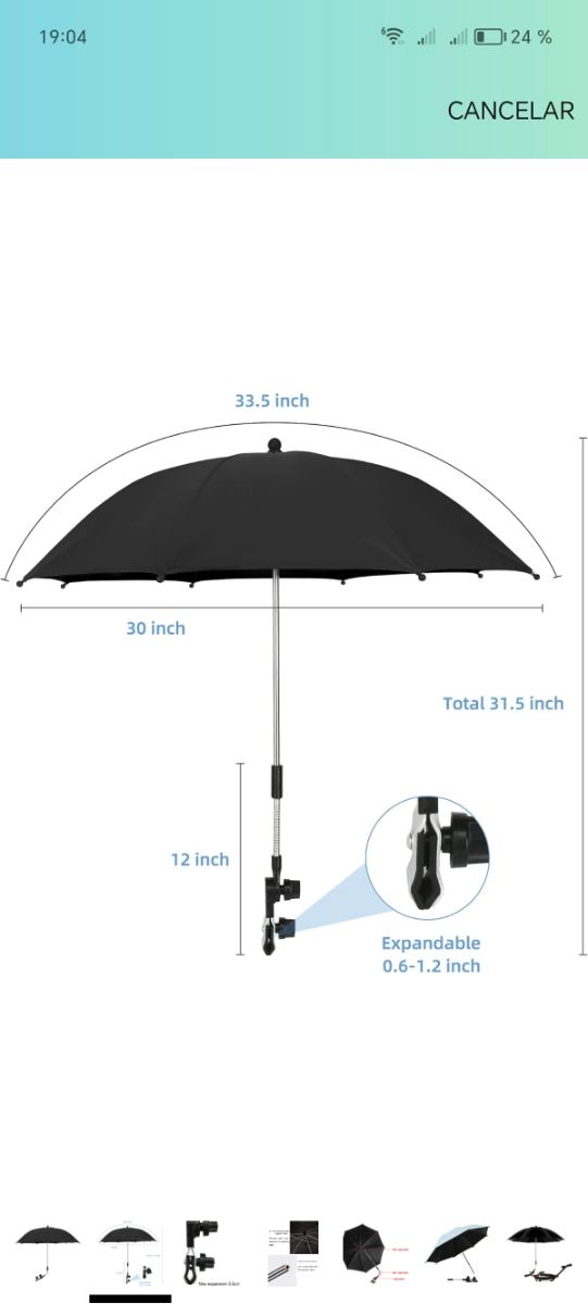 Sombrilla para cochecito de bebé