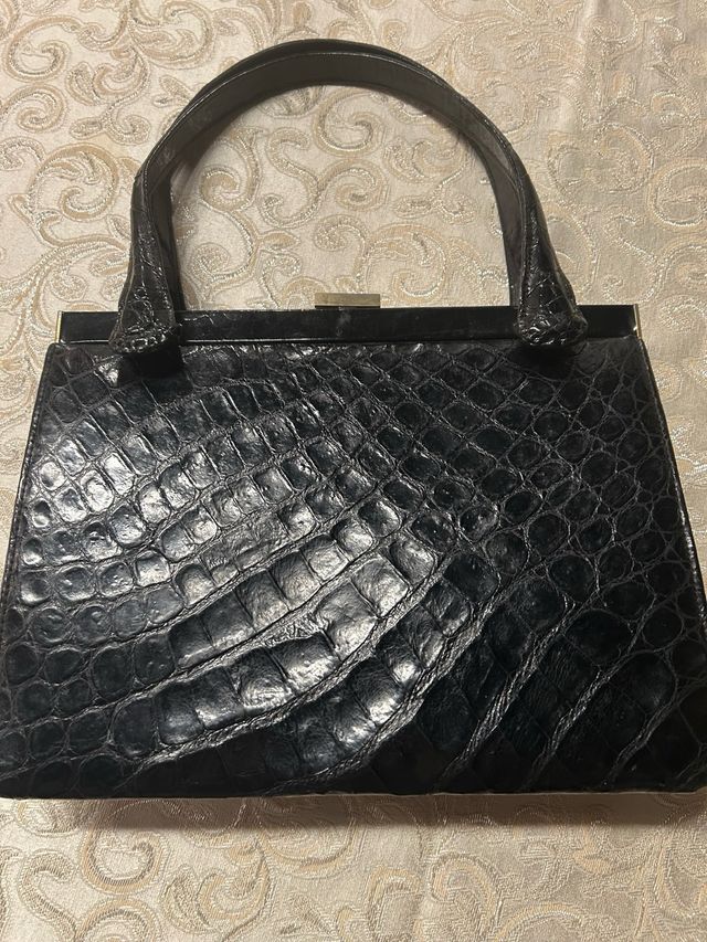 Borsa vintage nera cocvo