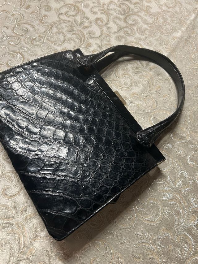 Borsa vintage nera cocvo