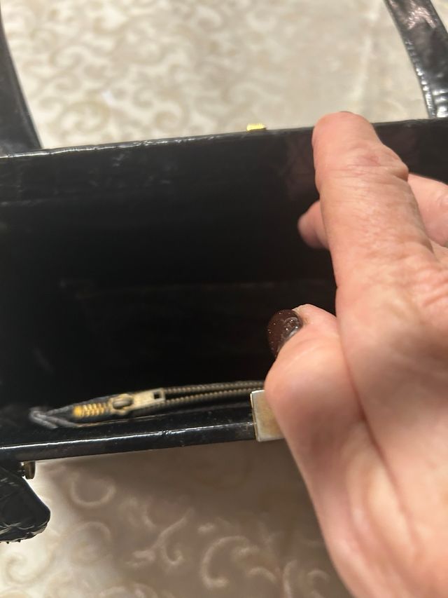 Borsa vintage nera cocvo