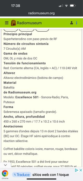 ANTIGUA RADIO VÁLVULAS IBERIA D 21. BAQUELITA.