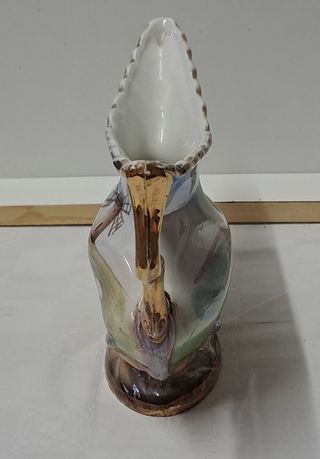 Vaso decorato in ceramica italiana vintage Conti E