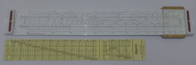 Regla de cálculo ARISTO.