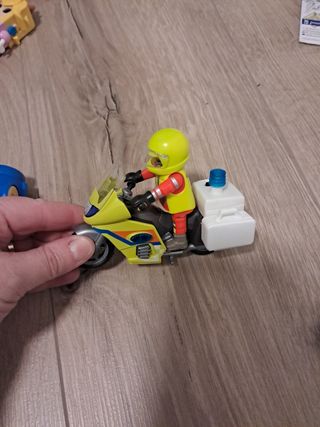 Coche y moto policia