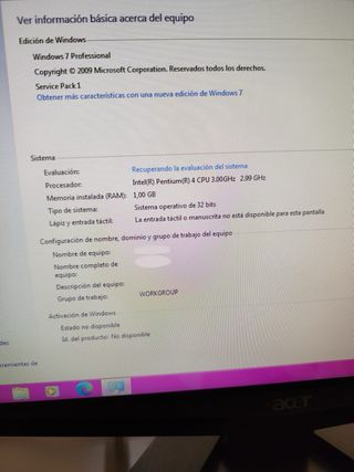 Lote de ordenador de mesa impresora CPU