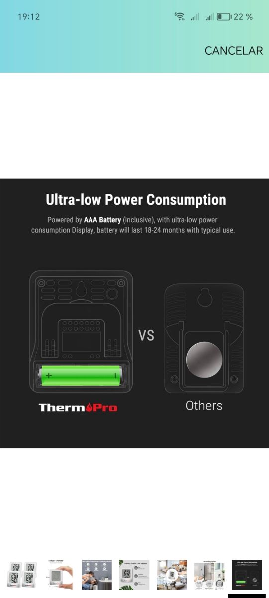 Confezione da 4 Misuratori digitali di temperatura e umidità
