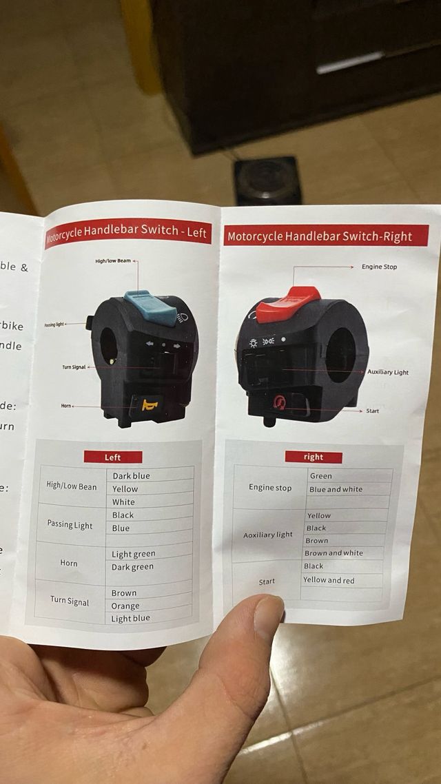 Piña de luces unirversal de moto