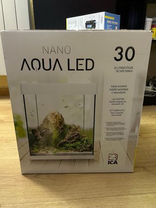 Pecera Nano Aqua LED 30 con mueble