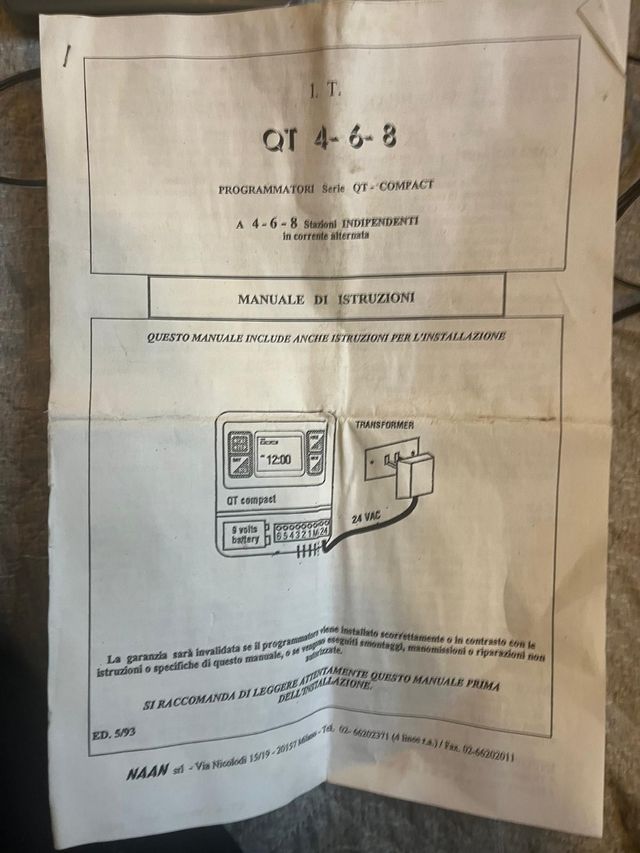 Centralina irrigazione programmabile