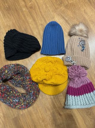 Pack gorros/bufanda lana 10