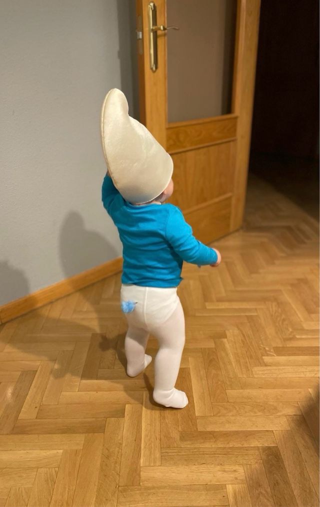 Disfraz bebé pitufo