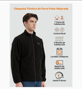Chaqueta calefactable batería 16000mah.