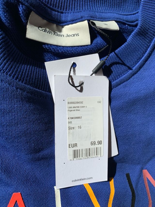 Sudadera Calvin klein - Talla. 16 (NUEVA)