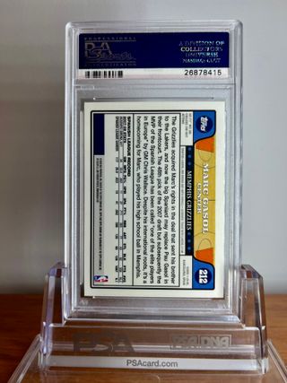 🏀 Cromo Rookie MARC GASOL #212 👉 PSA 10