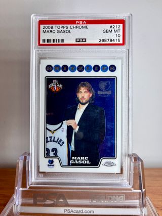 🏀 Cromo Rookie MARC GASOL #212 👉 PSA 10