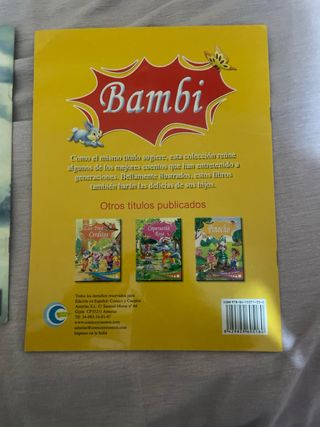 Pack de libros de bambi