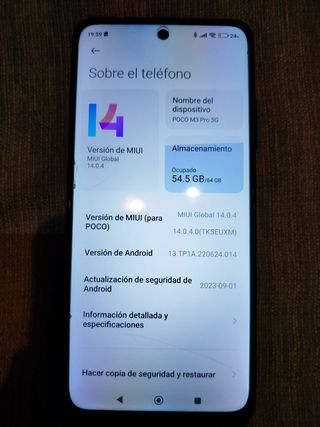 Móvil poco m3 pro 5g