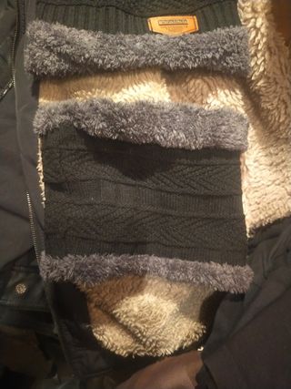 Gorro y braga de lana.
