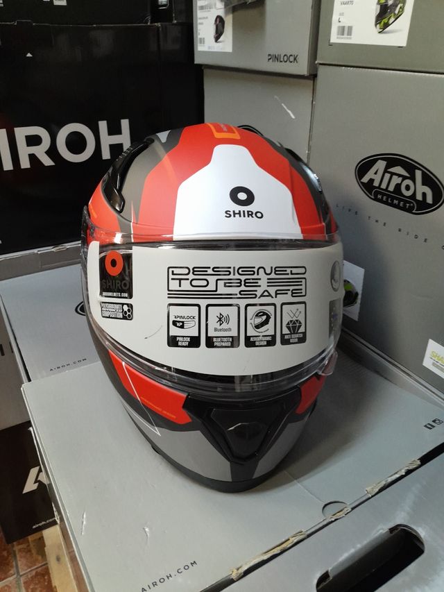 Casco moto L carretera Shiro