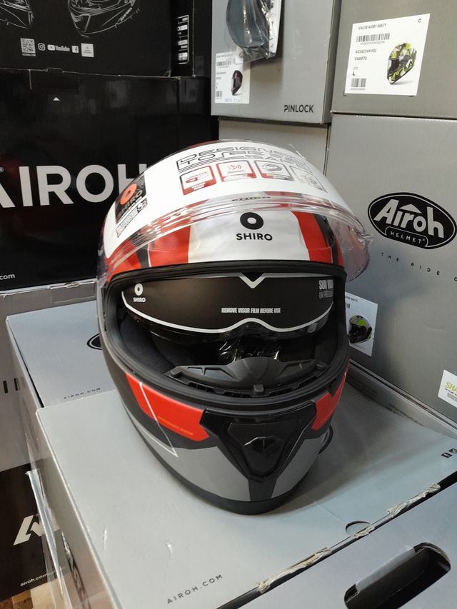 Casco moto L carretera Shiro