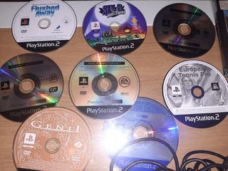 Lote de consola play 2 ,mandos,micro ...