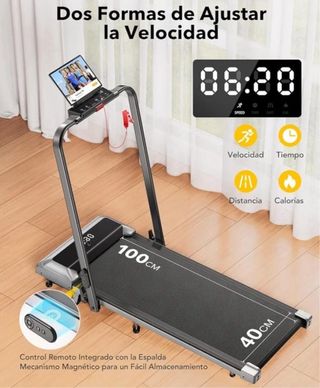 Cinta de correr plegable con inclinación