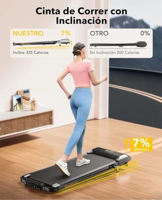 Cinta de correr plegable con inclinación