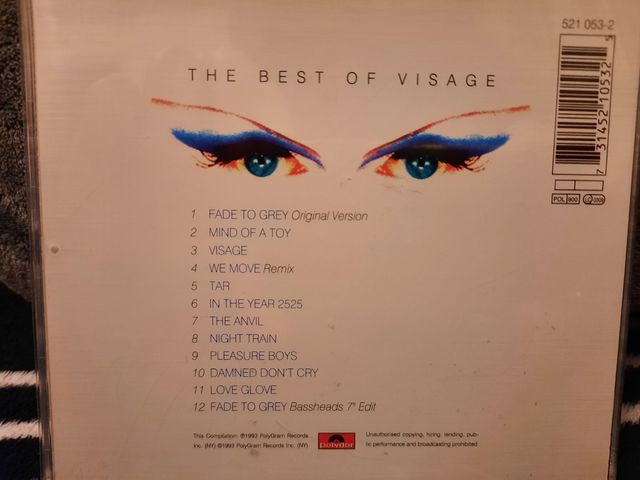 THE BEST OF VISAGE CD 1993