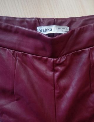 Leggings efecto piel Bershka