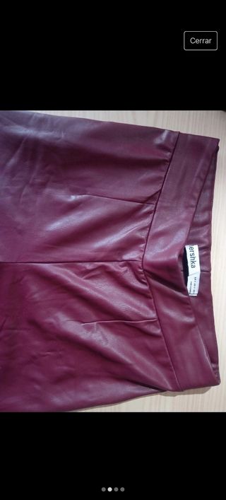 Leggings efecto piel Bershka