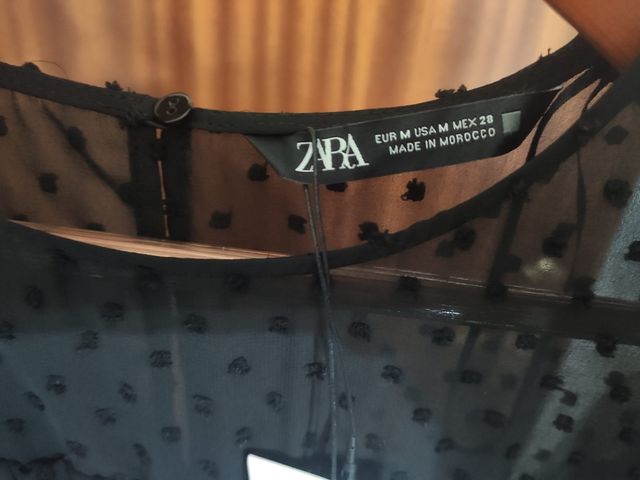 Vestido talla M Zara negro.