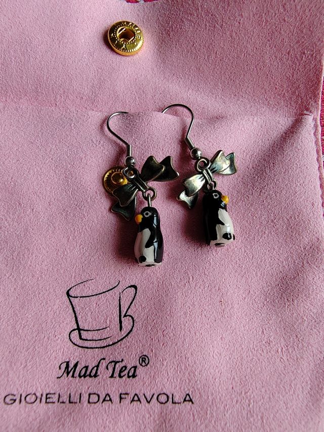 Orecchini pinguini mad tea