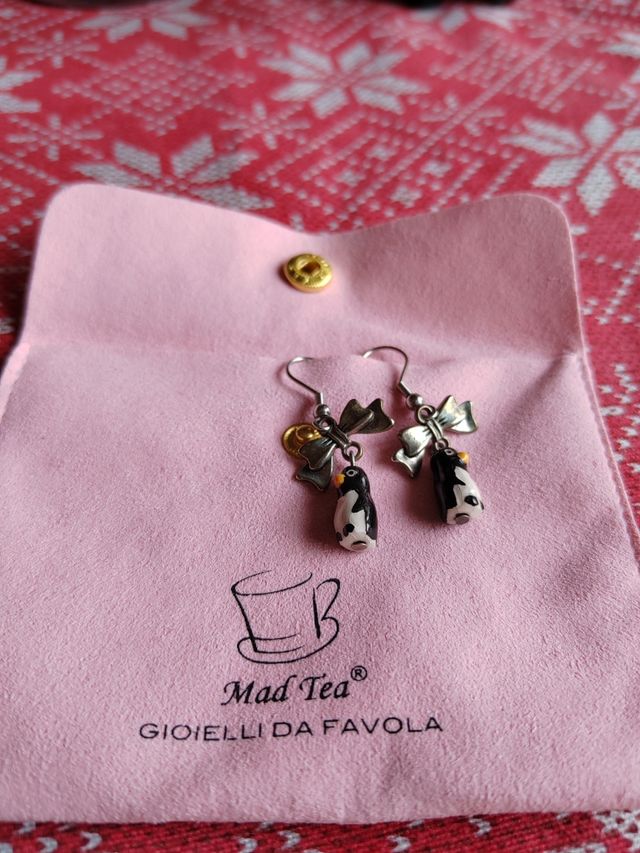 Orecchini pinguini mad tea