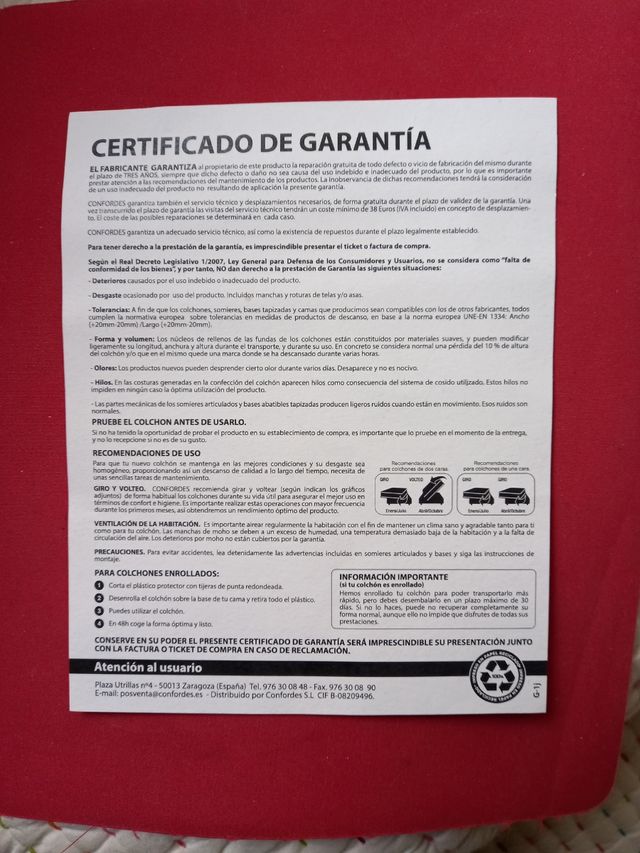 2 Colchones ergonómicos nuevos.