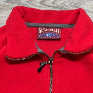 Vintage 80s Embroidered Graphic Fleece Jacket