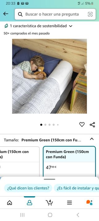 Barrera de seguridad cama ñiñ anticaidas