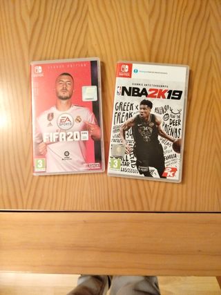 Fifa 20 y Nba 2K19 Nintendo Switch 