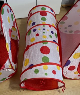 parque con tunel plegable bebé