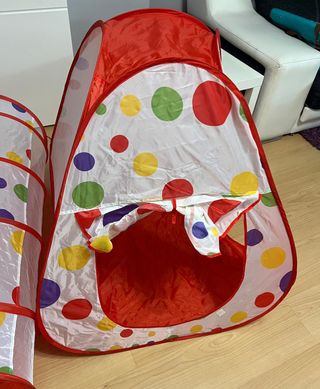 parque con tunel plegable bebé