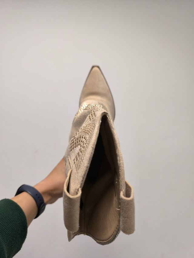 Botas cowboy botín punta talla 39