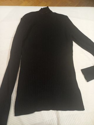 Jersey negro cuello perkin Naf Naf