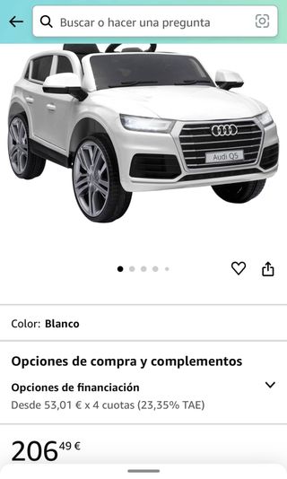 Coche para niños audi Q5