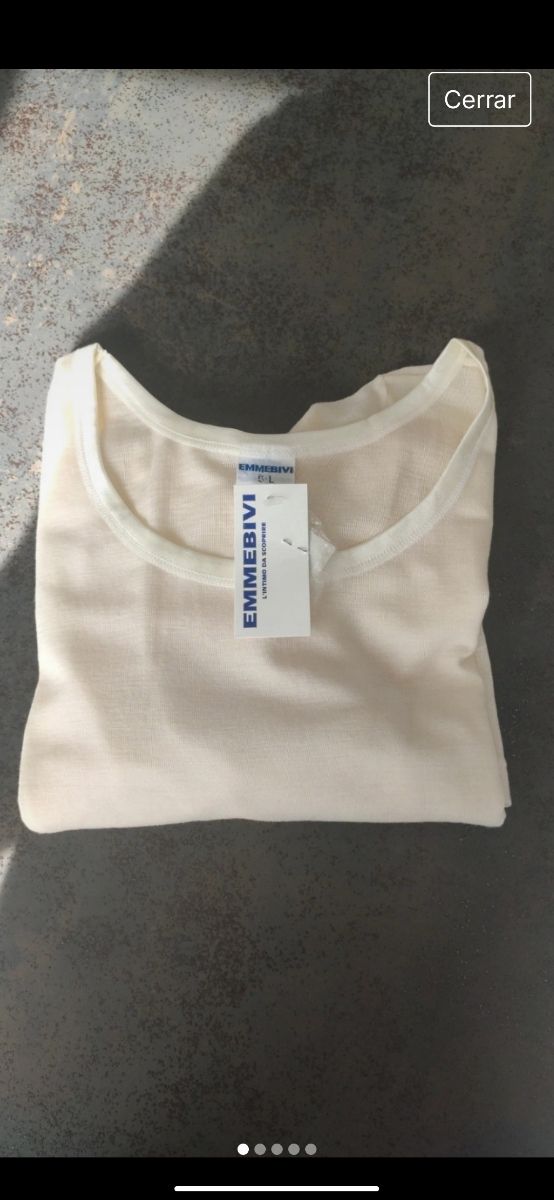 Camiseta en lana y seda de Emmebivi