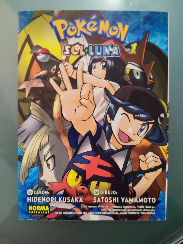 Pokemon Sol y luna manga 