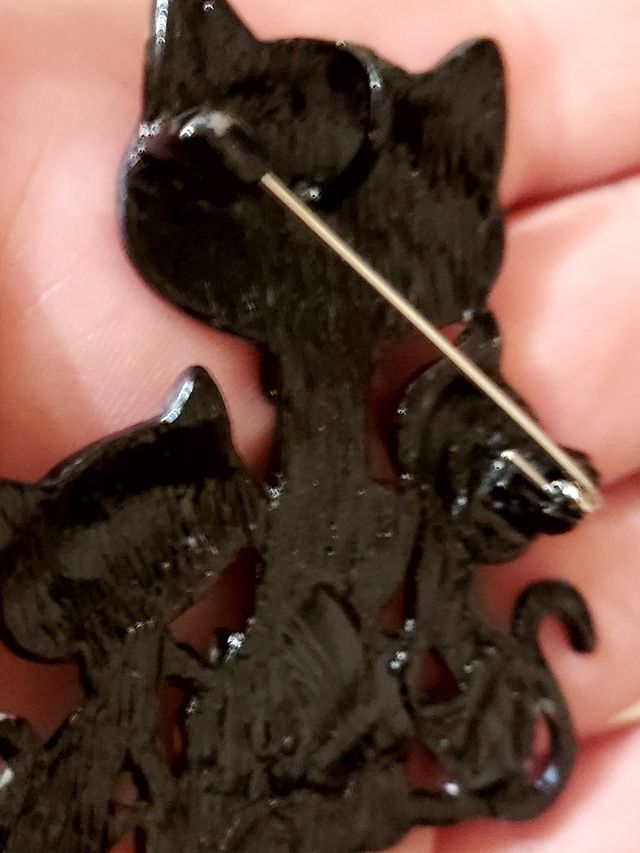 Broche y colgante diseño gatos  🐱 con regalos