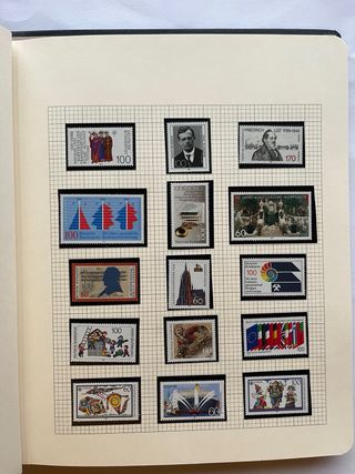 Álbum Sellos Alemania BRD 1984/95 Nuevos 50 Página