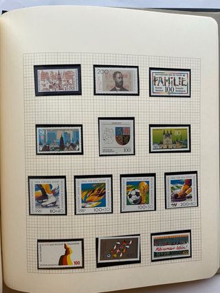 Álbum Sellos Alemania BRD 1984/95 Nuevos 50 Página