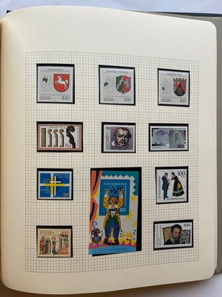 Álbum Sellos Alemania BRD 1984/95 Nuevos 50 Página